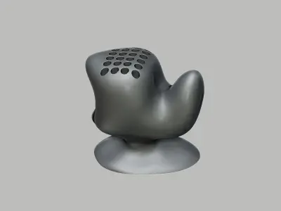 minimal modern pen holder Cyborg pen holde 3D print model