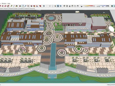 Sketchup Recreational and tourist complex 203 3D model