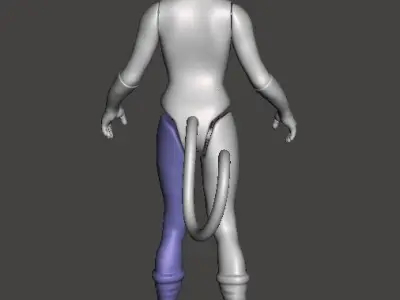 STL File 3D Super Powers Cat Woman 3D print model 3D print model