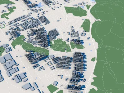 Changwon-si City South Korea 3D model