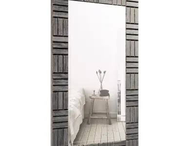Silver Frame Accent Mirror OREL3063 3D model