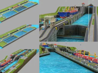  Panama Canal All Locks 