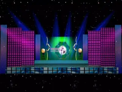 Stage party concert fashion catwalk T station  46 3D model
