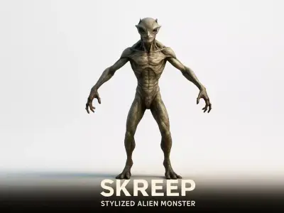  Alien Monster Skreep  3D model