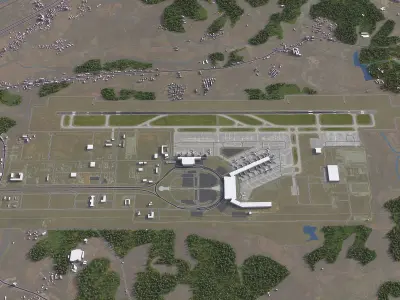 Nanchang - Airport - KHN Low-poly 3D model