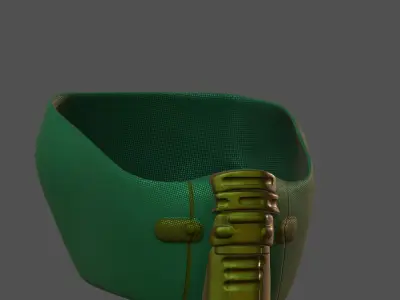 Gas mask helmet 3d model scifi Low-poly  Low-poly 3D model 249