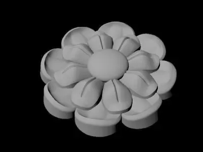 rosette dekor 3D model 7