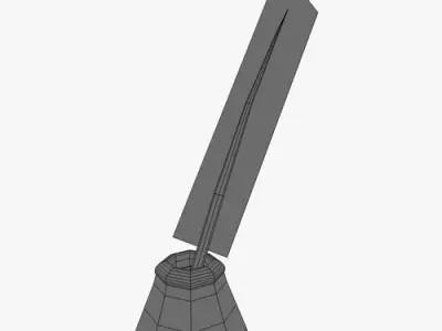 Ink feather 3D model