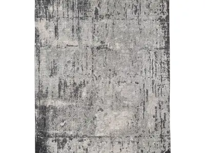 BRUSHSTROKE HAND-KNOTTED RUG 3D model