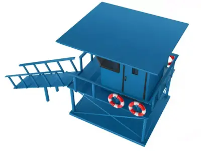 Lifeguard Station 3D model