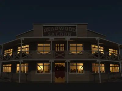 Saloon Bar 3D model