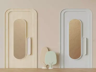 door whitedoor glass-door design-door 3D model