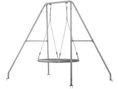 Garden swing 3D model 5