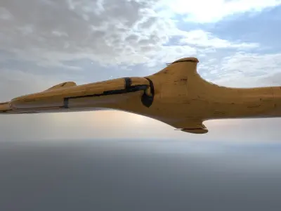 Corvette Spaceship 3D model