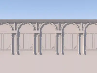 Modern Wall Panel 3D model