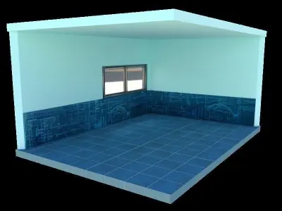 Blue room 3D model