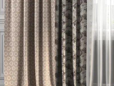 Curtain Set 226 3D model