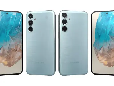 Samsung Galaxy M35 Light Blue High Poly 3D model