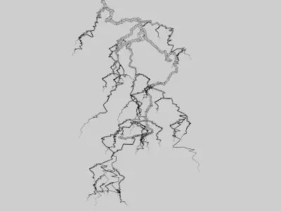 Realistic Lightning 3D model