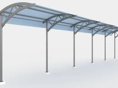 Sunshades Canopy 3D model