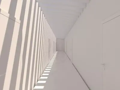 Minimalist Hallway 02 3D model