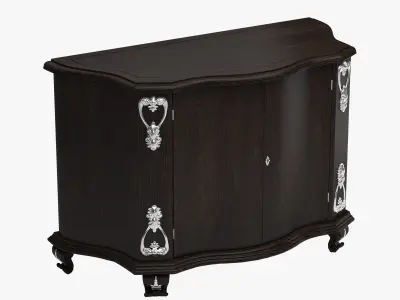 Louis XVI style 2 doors commode 3D model