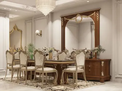 CLASSIC INTERIOR HOME 3D model