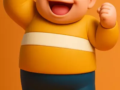 Gian - Doraemon 3d Model 3D print model