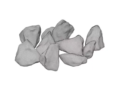 Rock stone collection 3D model