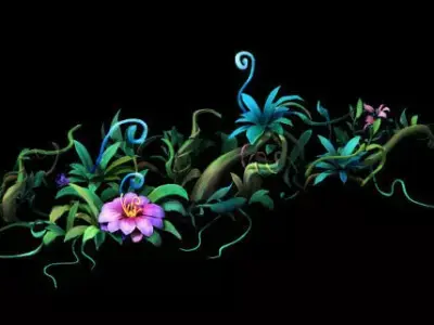 Flowers and plants 3D model