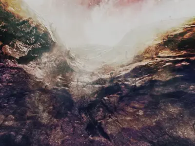 360 starfield crater environment sky Low-poly 3D model