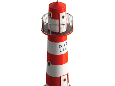 Decorative lighthouse 3D model