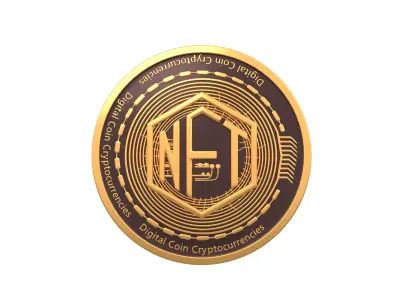 NFT Coin v1 001 Low-poly 3D model