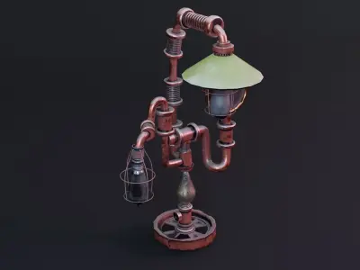 Fantastic Light High Poly 3d Model  Low-poly 3D model