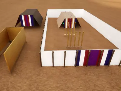 The Sanctuary - Props Only - Tabernacle Of Exodus 3D model