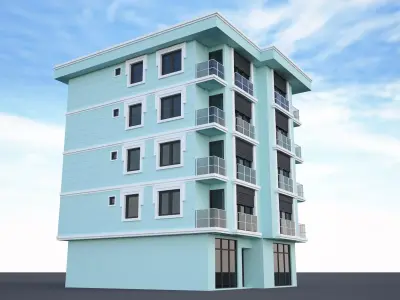 Ornate building 3d model 8 3D model
