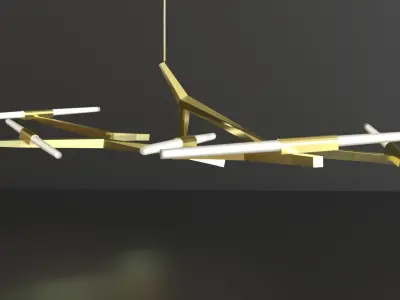 Modern Light Fixture 3D model