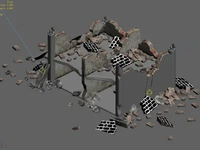 The future world - street waste 06 3D model