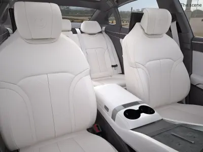  Denza Z9 Electric Sedan Rigged for Maya 