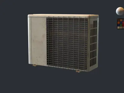 air conditioner 3D model