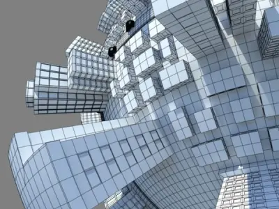 Cartoon City 3D model