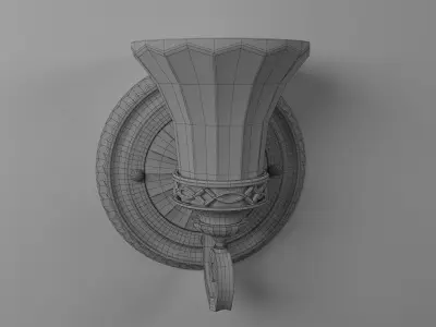 Wall lamp 01 3D model buy