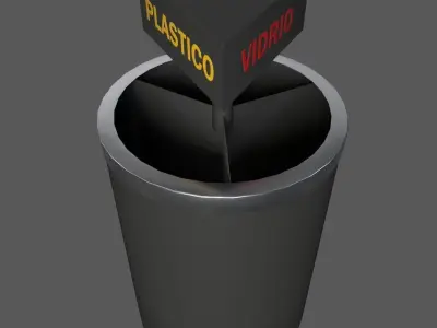 Basurero Ecologico Estacion Ecologico 3D model