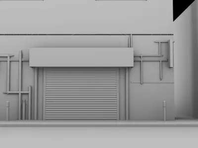 Night street 3D model