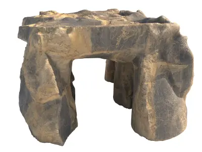 sand cave entrance  Low-poly 3D model