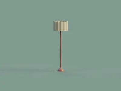 Natural lamp set Low-poly 3D model
