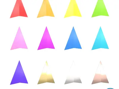 Arrow V2 Pack 01 Low-poly 3D model