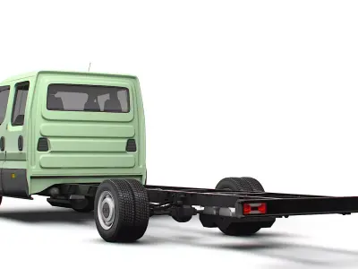 Iveco Daily Double Cab L6 Chassis 2026 3D model