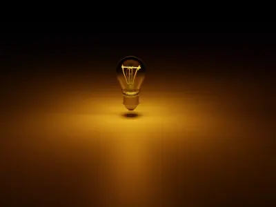 Color Temperature Changing Bulb -Blender 3D model