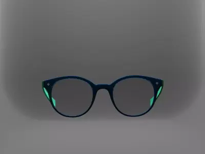 Polaroid Sunglasses 02 for Augmented Reality Low-poly 3D model